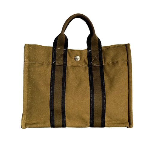 Hermès Green Toile Fourre-Tout PM