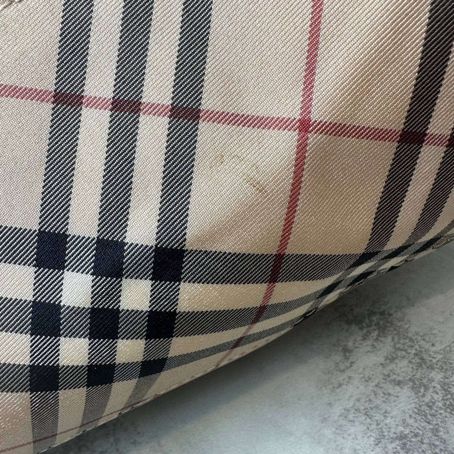 Burberry Nova Check Blue Label Nylon Shoulder Bag