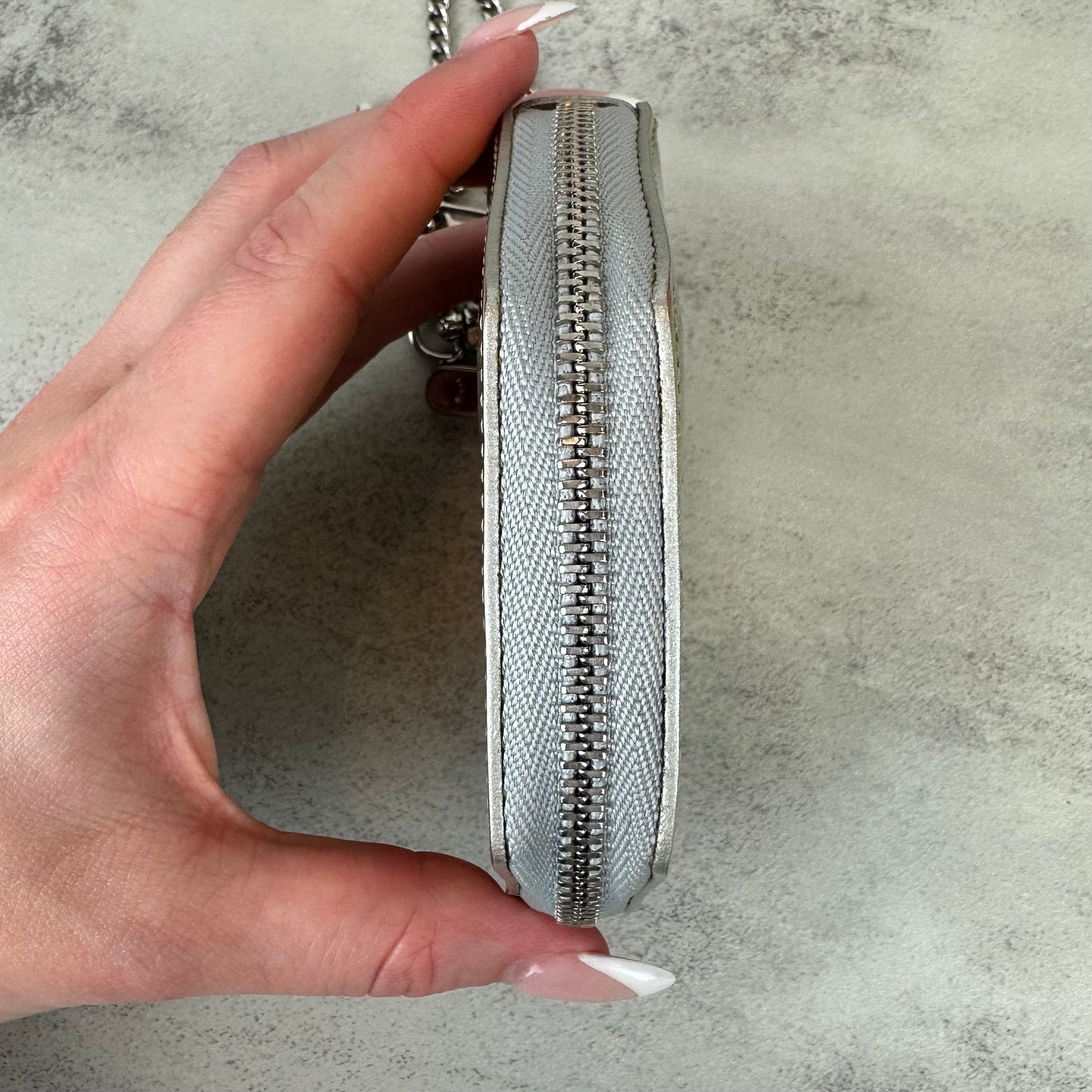 Louis Vuitton Gold Vernis Snowflake Coin Pouch