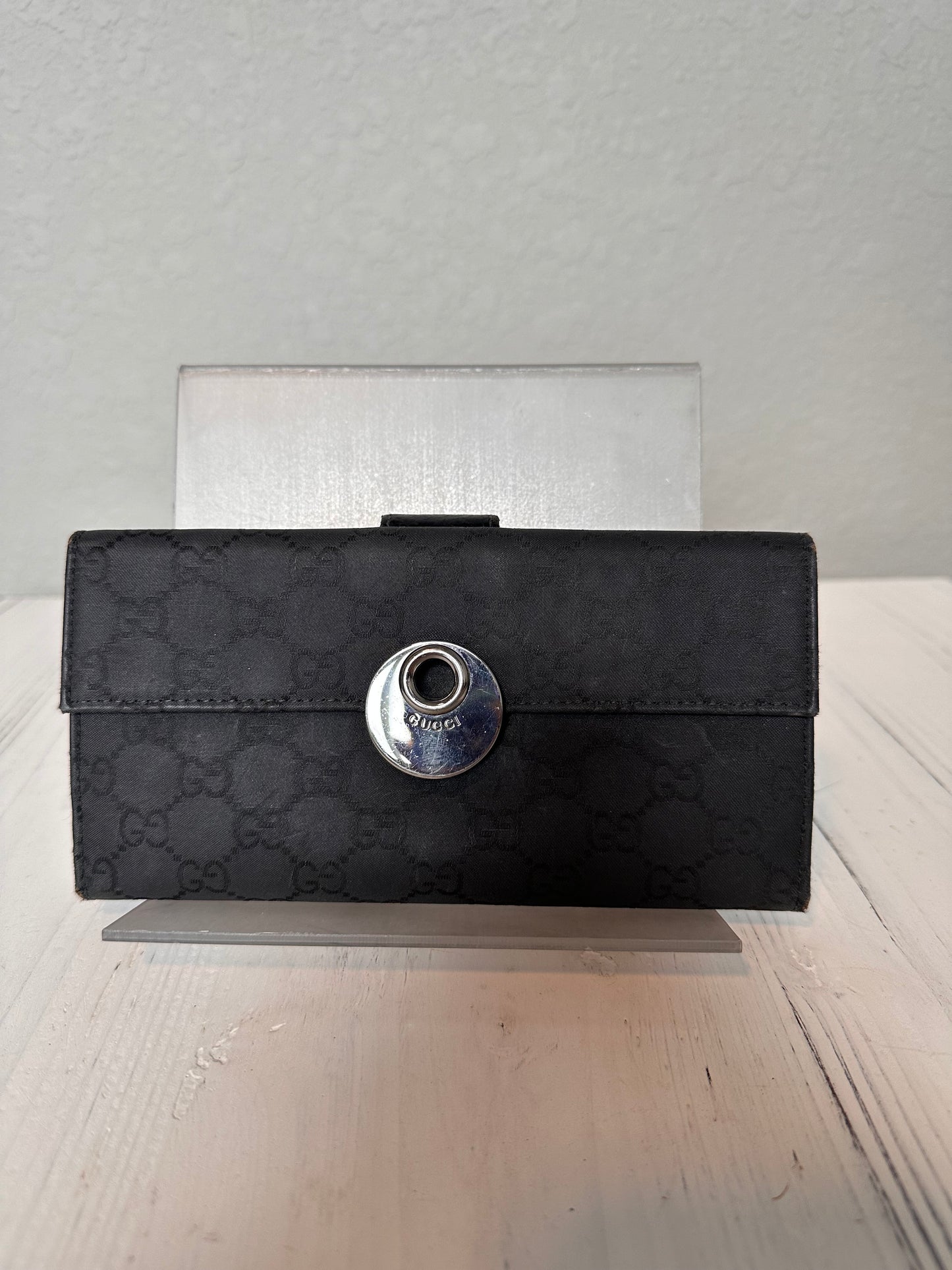 Gucci Monogram Eclipse Continental Wallet