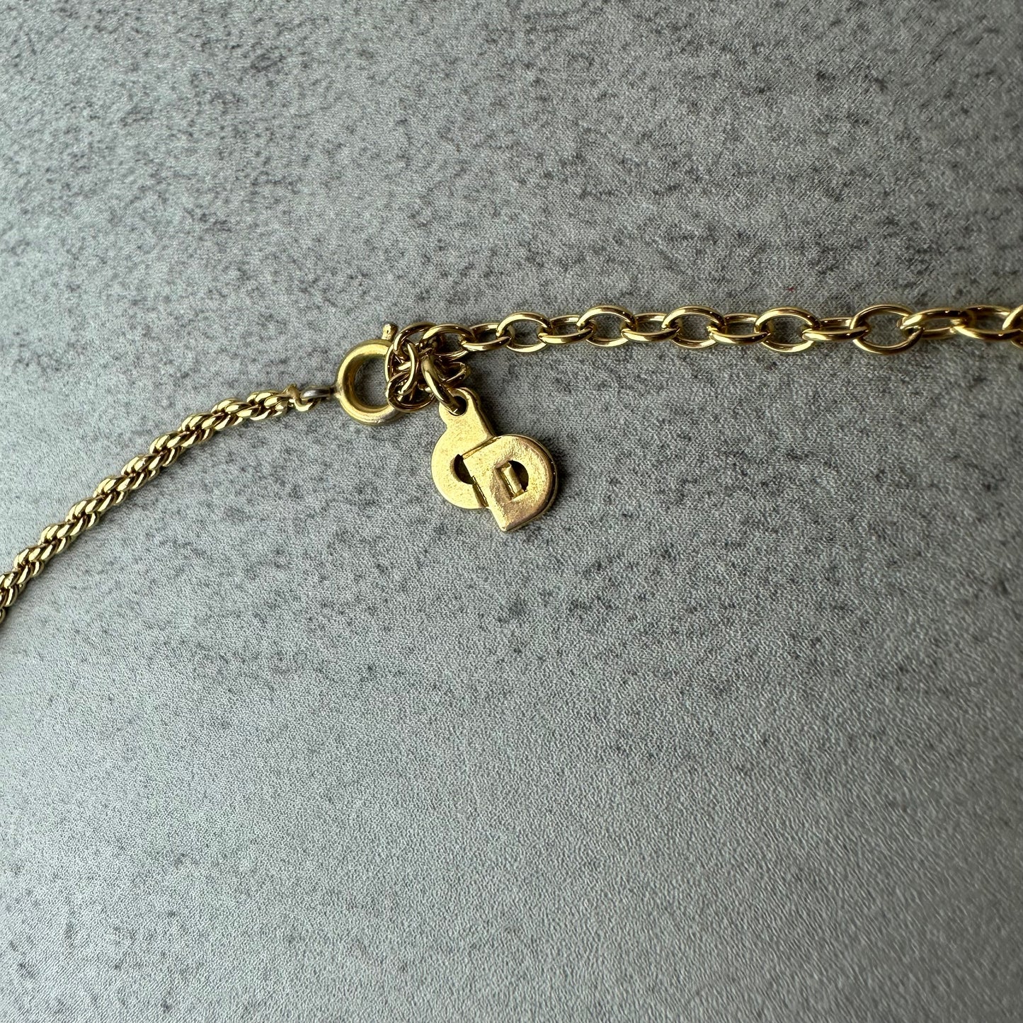 Vintage Christian Dior Flower Motif Necklace