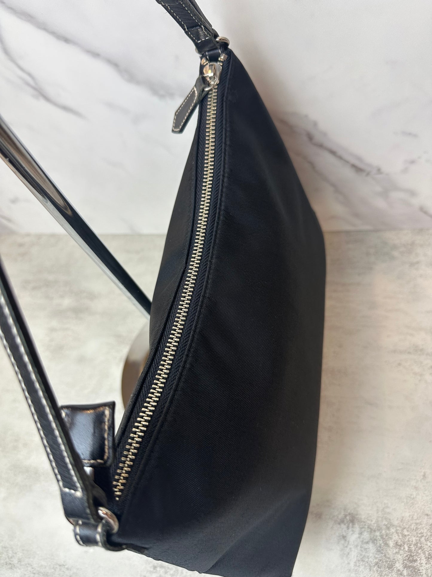 Burberry Nova Check Blue Label Nylon Shoulder Bag