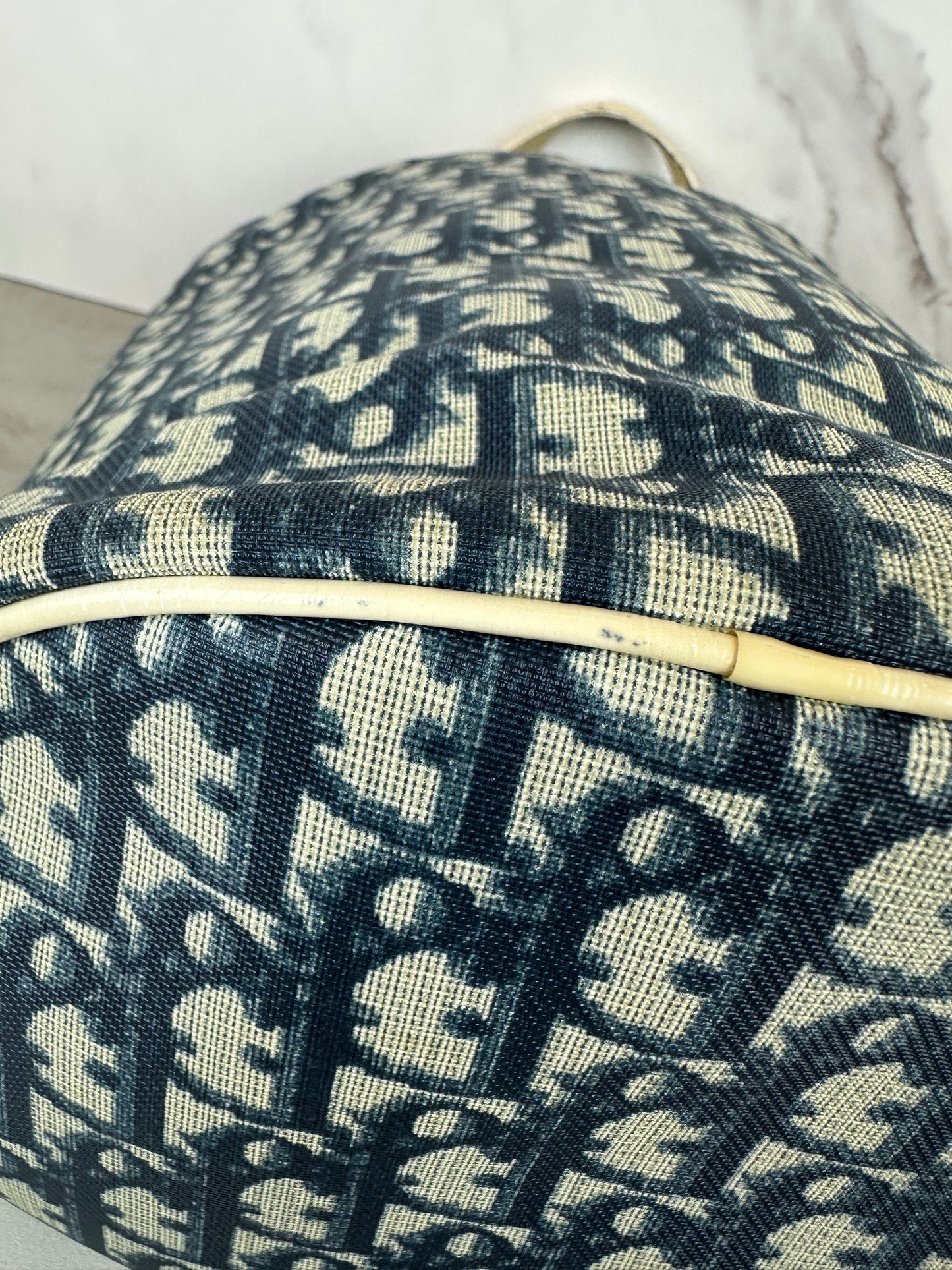 Christian Dior Navy Blue Tote Bag