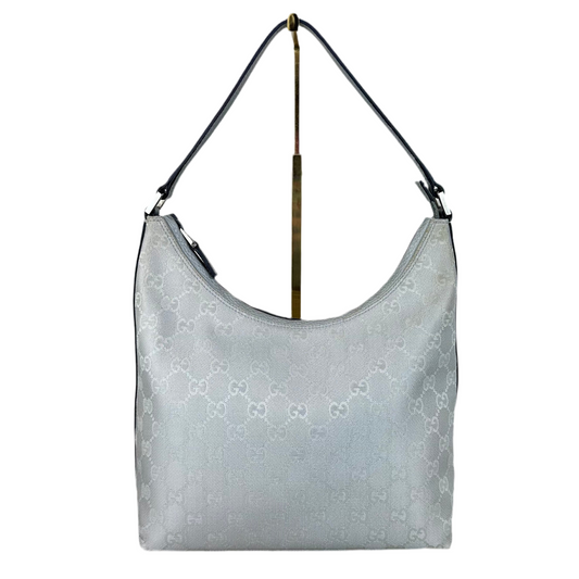 Vintage Gucci Metallic Silver GG Hobo Bag