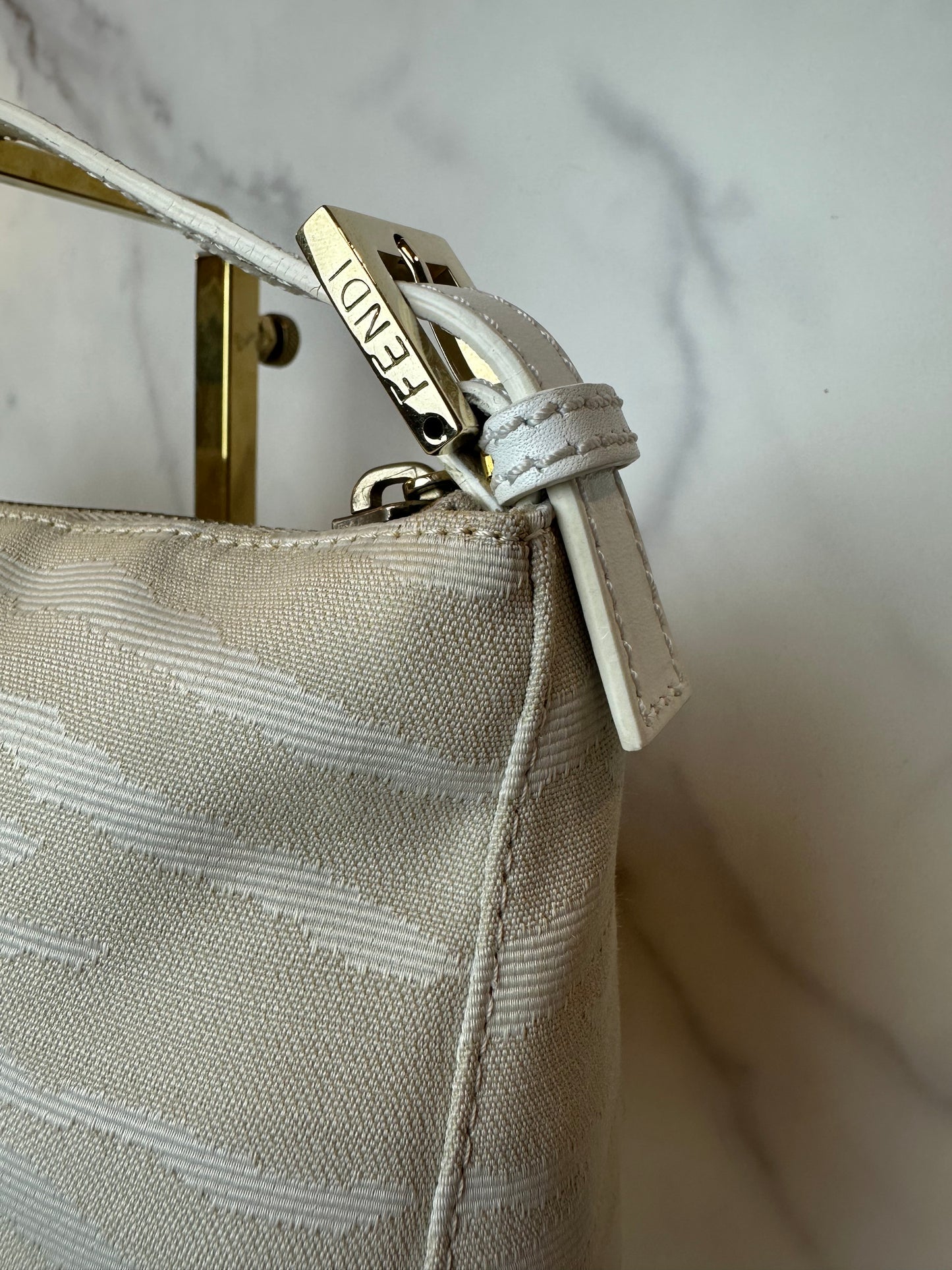 Fendi Tiger Print Beige Pochette