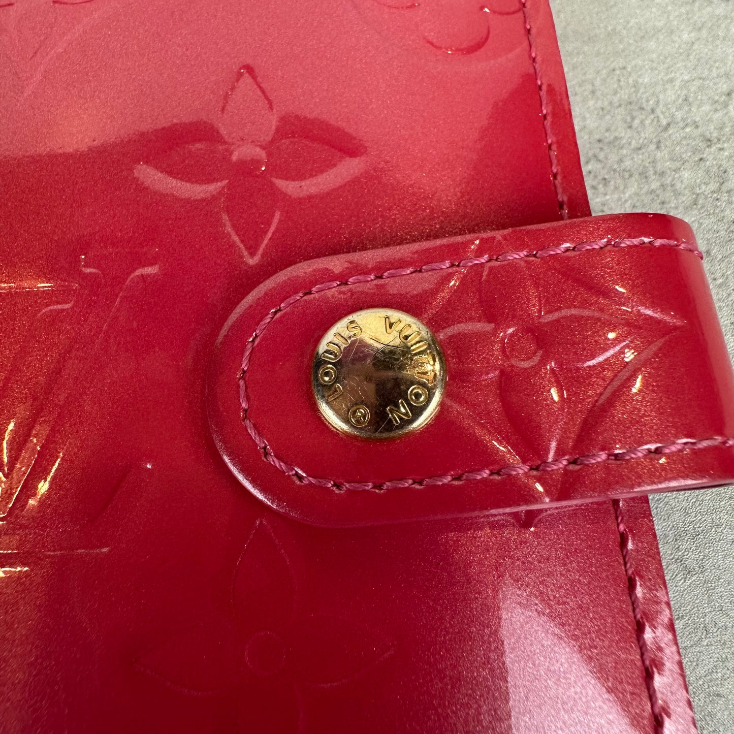 Louis Vuitton Pink Vernis Agenda PM
