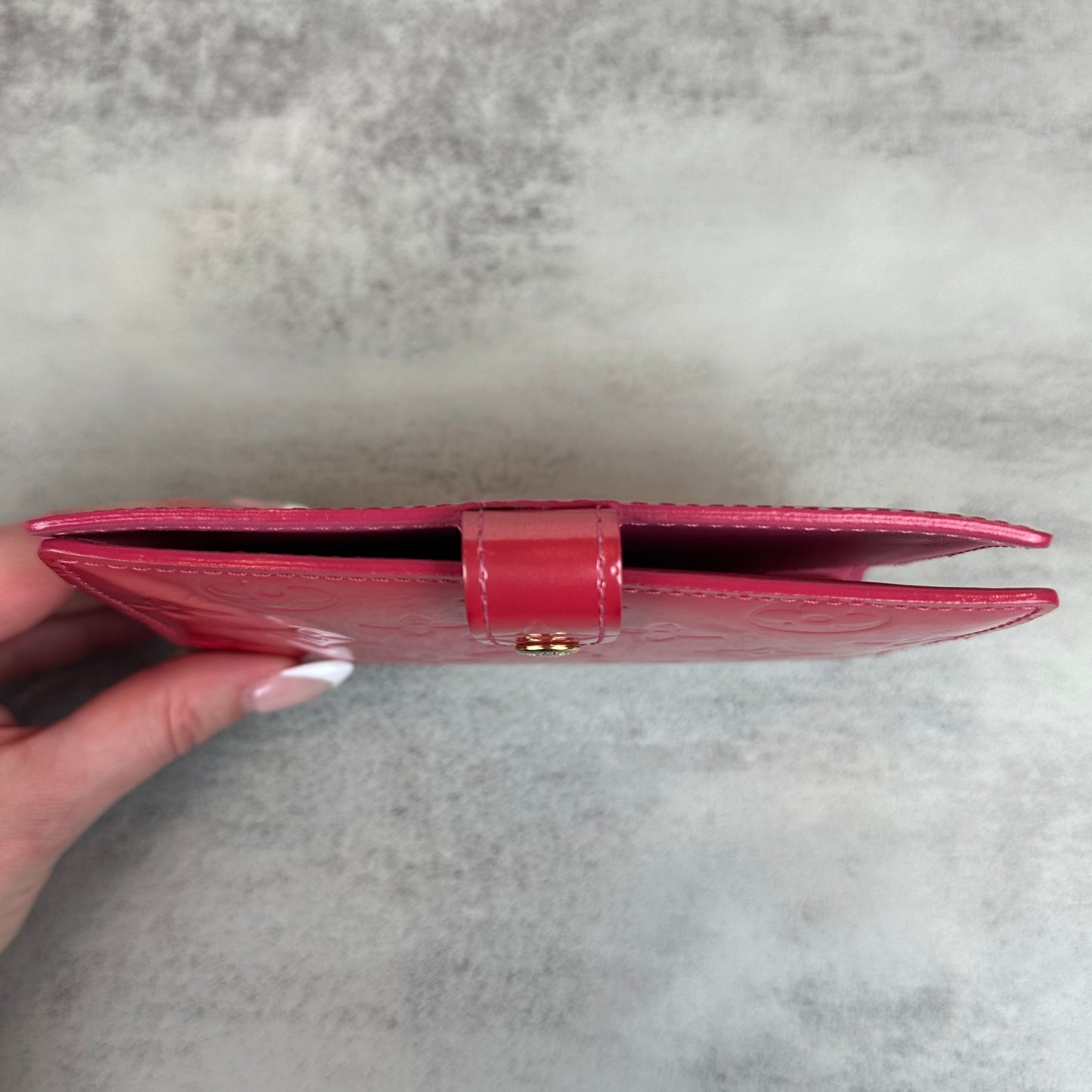 Louis Vuitton Pink Vernis Agenda PM