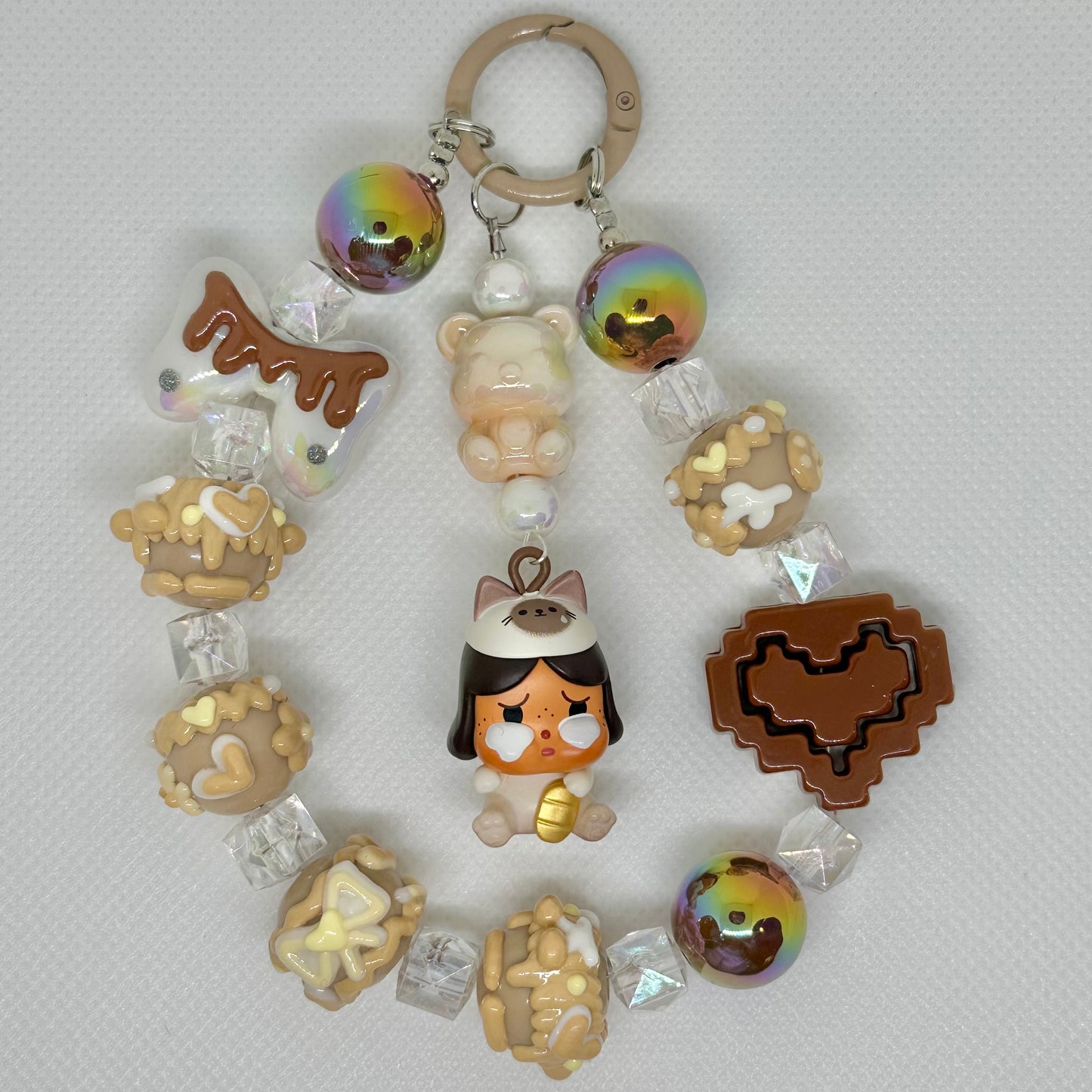 Crybaby Lucky Cat Pop Bean Charm