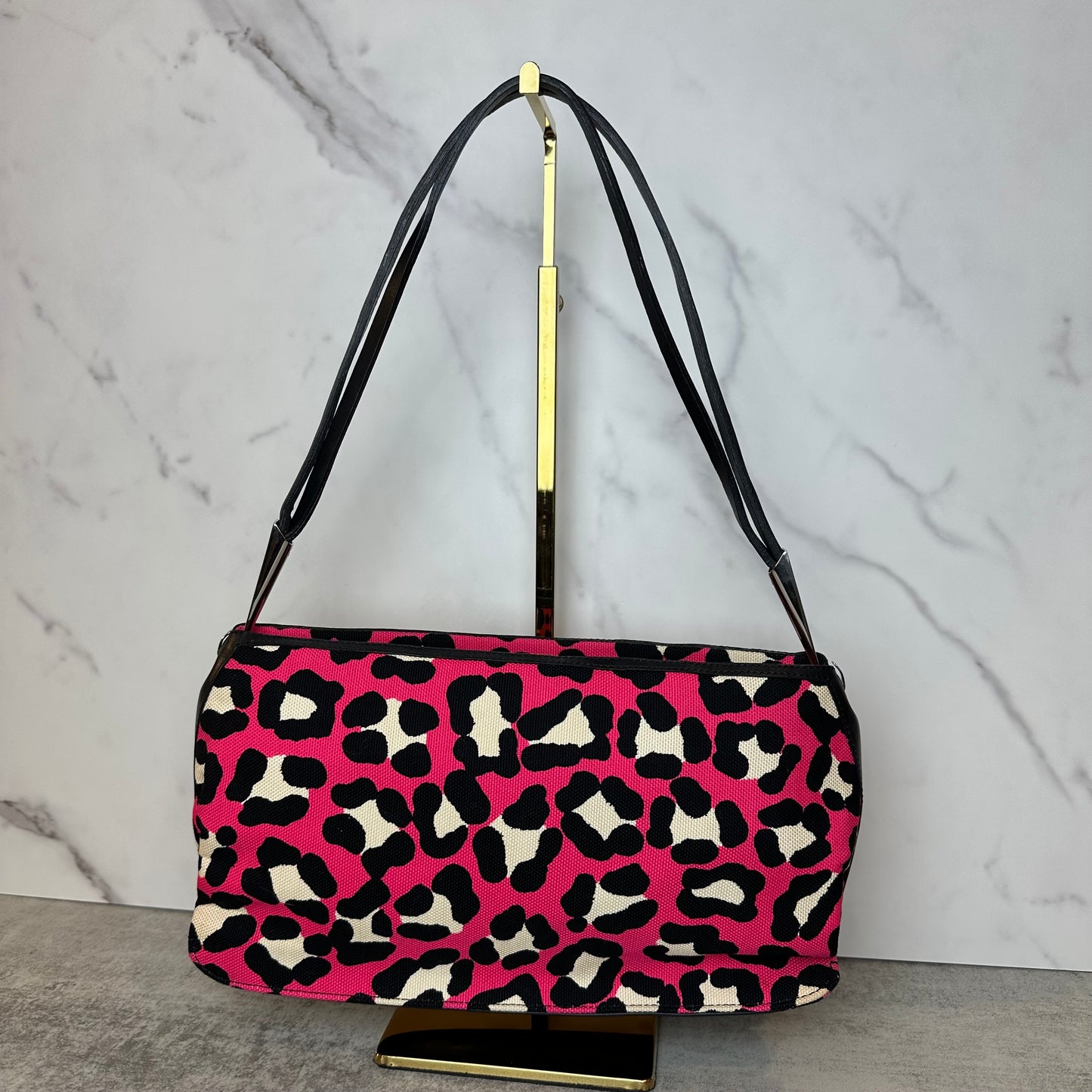 Bottega Veneta Vintage Leopard Shoulder Bag
