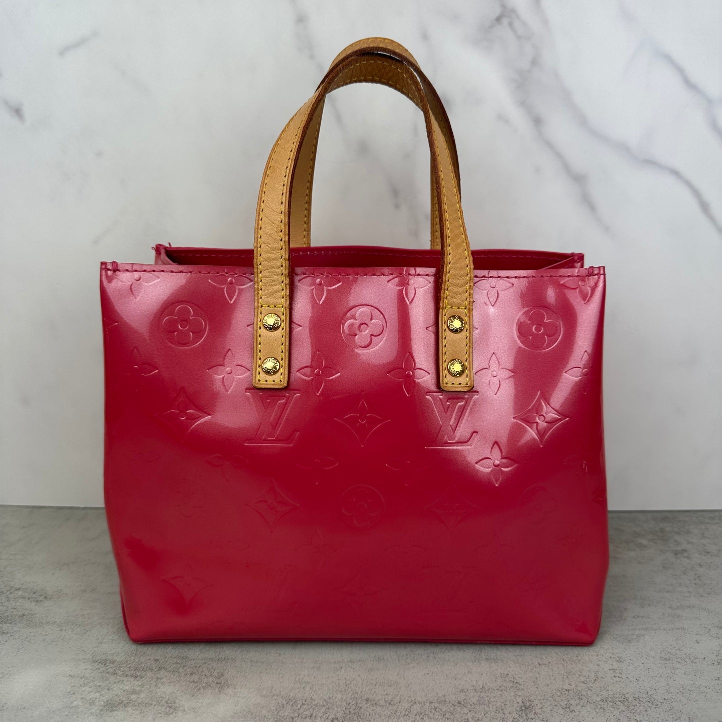 Louis Vuitton Pink Vernis Reade PM