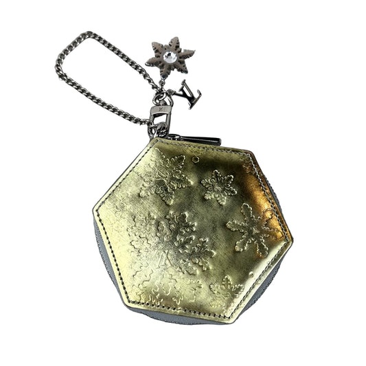 Louis Vuitton Gold Vernis Snowflake Coin Pouch