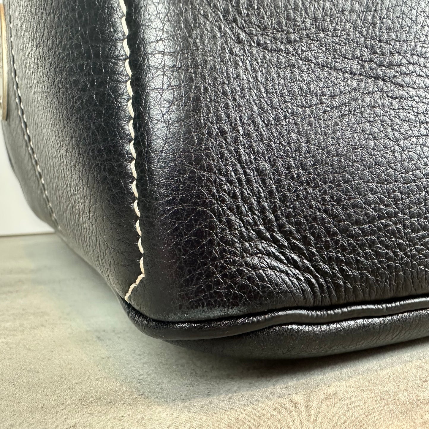 Celine Black Leather Boogie Bag