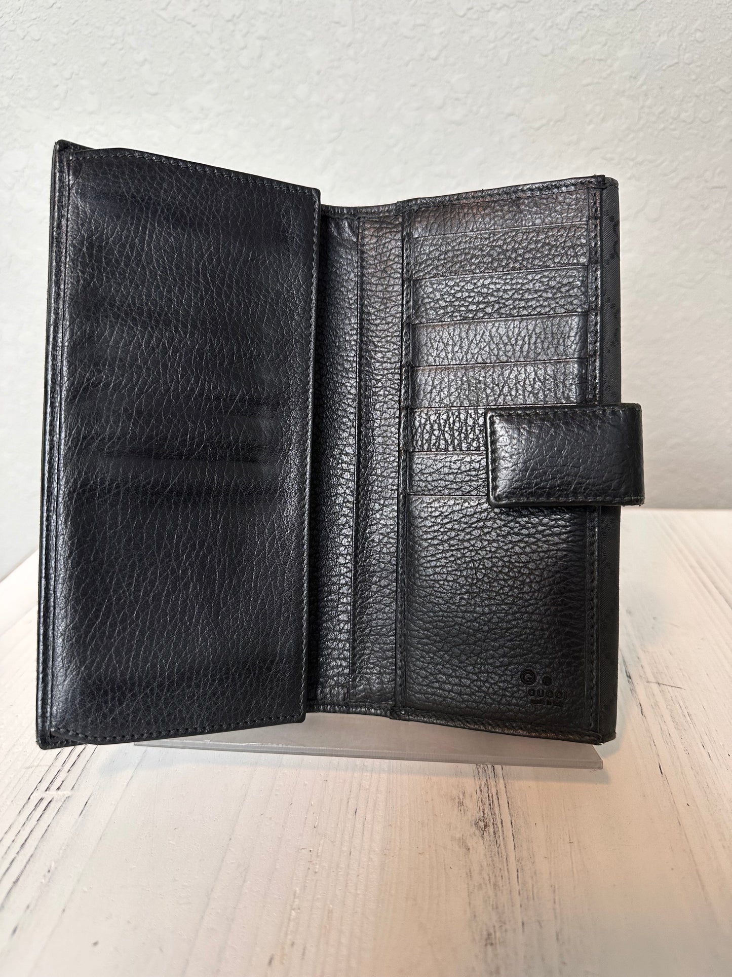 Gucci Monogram Eclipse Continental Wallet