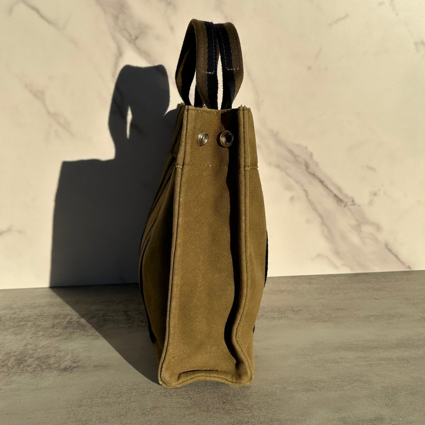 Hermès Green Toile Fourre-Tout PM