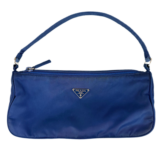 Blue Prada Nylon Pochette