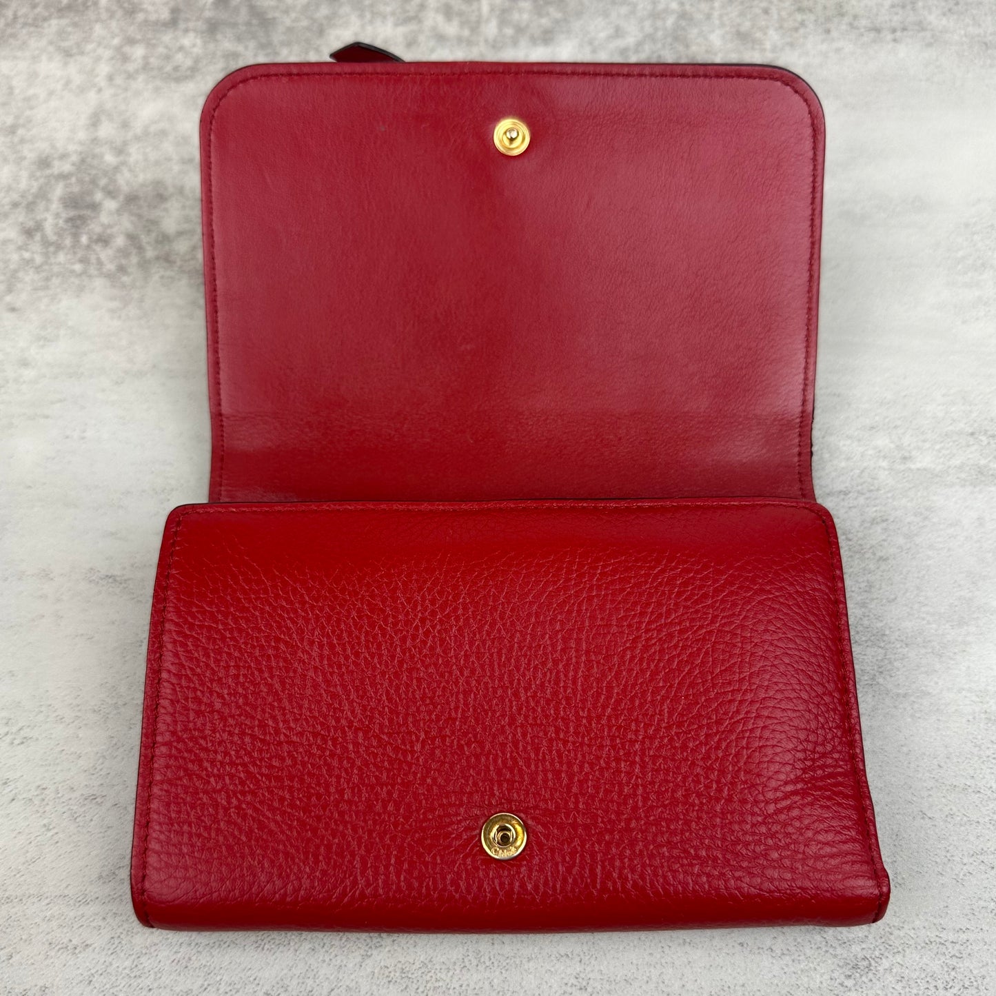 Chloe Calfskin Alphabet Compact Wallet