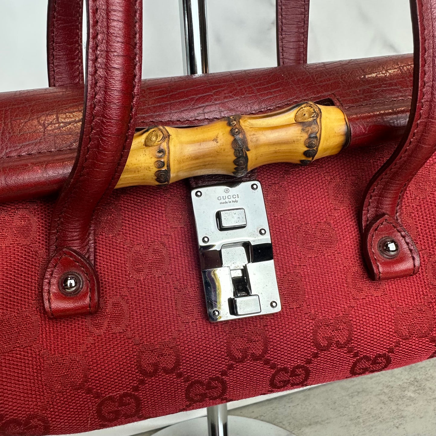 Gucci Mini Bamboo Bullet Bag