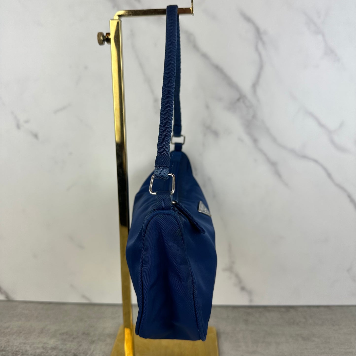 Blue Prada Nylon Pochette