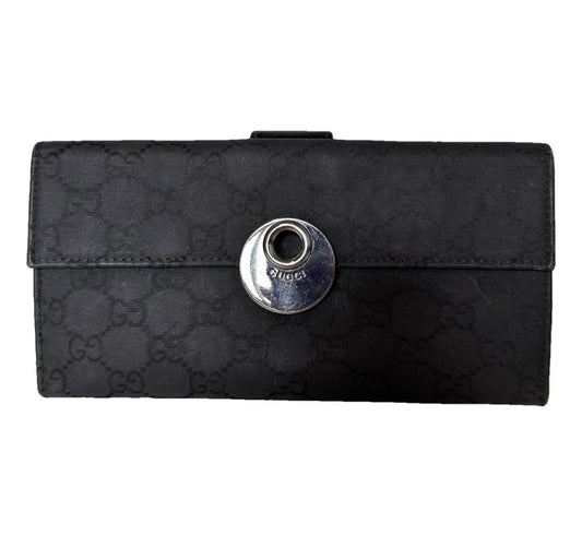 Gucci Monogram Eclipse Continental Wallet