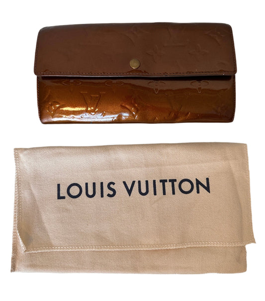 Louis Vuitton Bronze Vernis Long Wallet