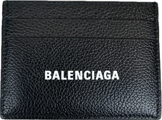 Balenciaga Black Leather Card Holder