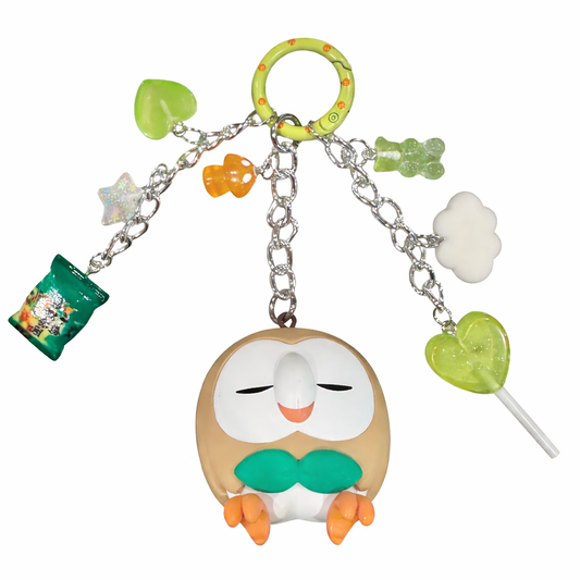 Rowlett Pokemon Figure Charm