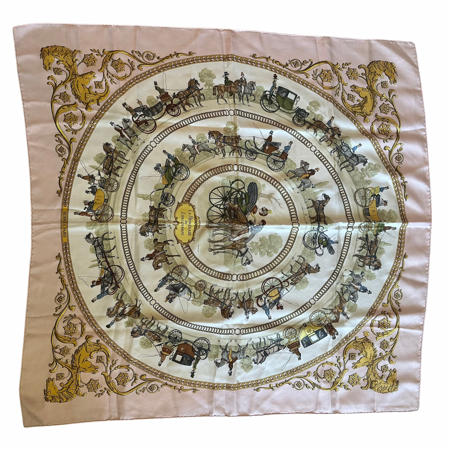 Hermès "La Promenade de Longchamps" Silk Scarf